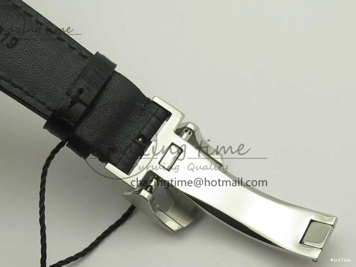 MIROTIME 0227 Sporty Portuguese Tourbillon IW504602 SS ZF Best Edition Blue Dial on Black Leather Strap 7175